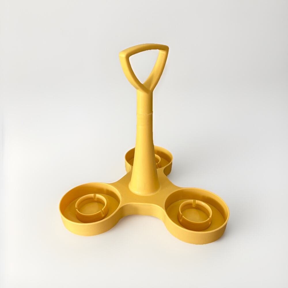 Vintage Tupperware #757 Condiment Caddy Server Replacement Harvest Yellow Gold